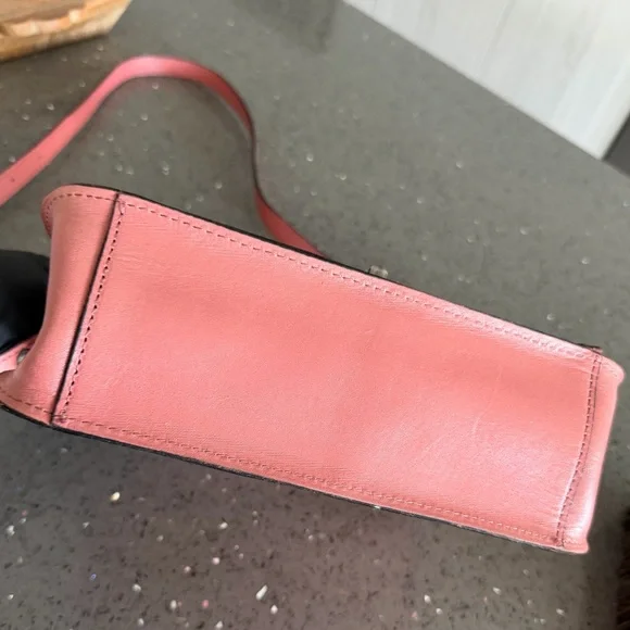 Patricia Nash Pink Floral Embossed Leather Crossbody Bag - Picture 5 of 10